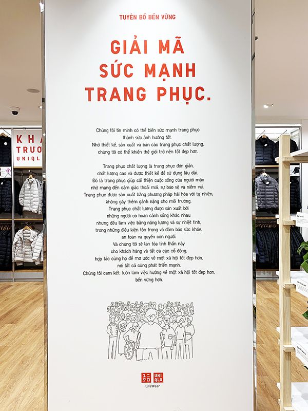 UNIQLO đang cố gắng xây dựng doanh nghiệp bền vững